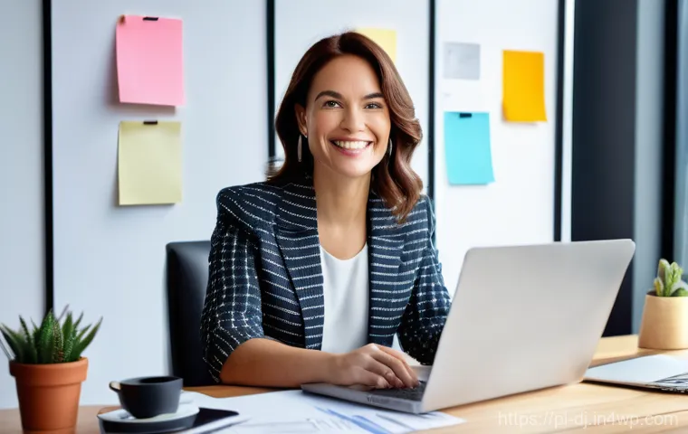 솔로프레너로서의 가치 제공 방법 - **Prompt:** A dynamic, wide-angle shot of a vibrant female solo entrepreneur in her mid-30s, confide...