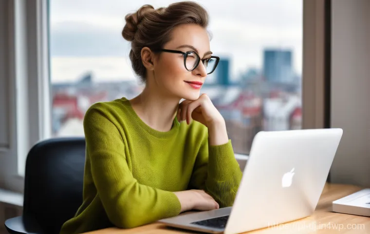 솔로프레너의 현업 적용 사례 연구 - **Prompt: Empowered Polish Solopreneur in a Home Office**
A bright, well-lit photographic scene ...