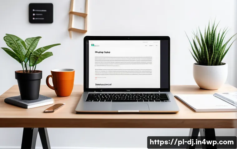 솔로프레너를 위한 웹사이트 구축 가이드 - A modern, clean workspace featuring a laptop displaying a Polish-language website builder dashboard ...
