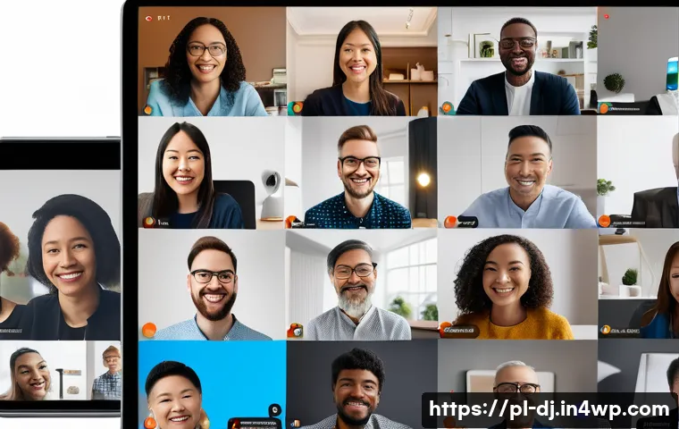솔로프레너 네트워크에서의 다양성과 포용성 증진 - A diverse group of solopreneurs from various cultural backgrounds engaged in a lively online video c...